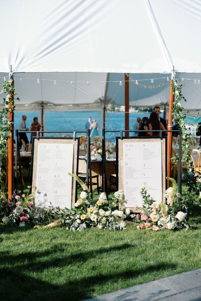 A Coastal-Inspired Lakeside Tented Wedding in Michigan