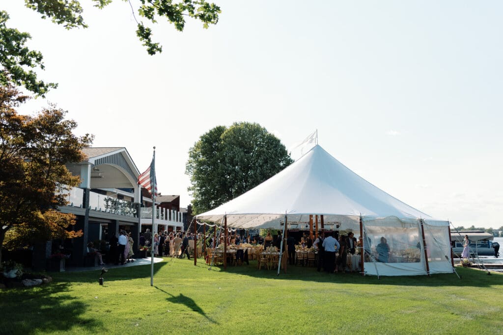 A Coastal-Inspired Lakeside Tented Wedding in Michigan