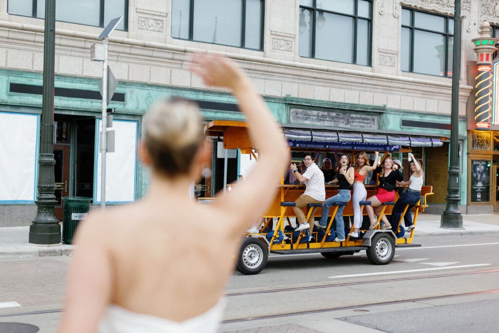 Downtown Detroit Wedding captured by Mikayla Scheibe Photography