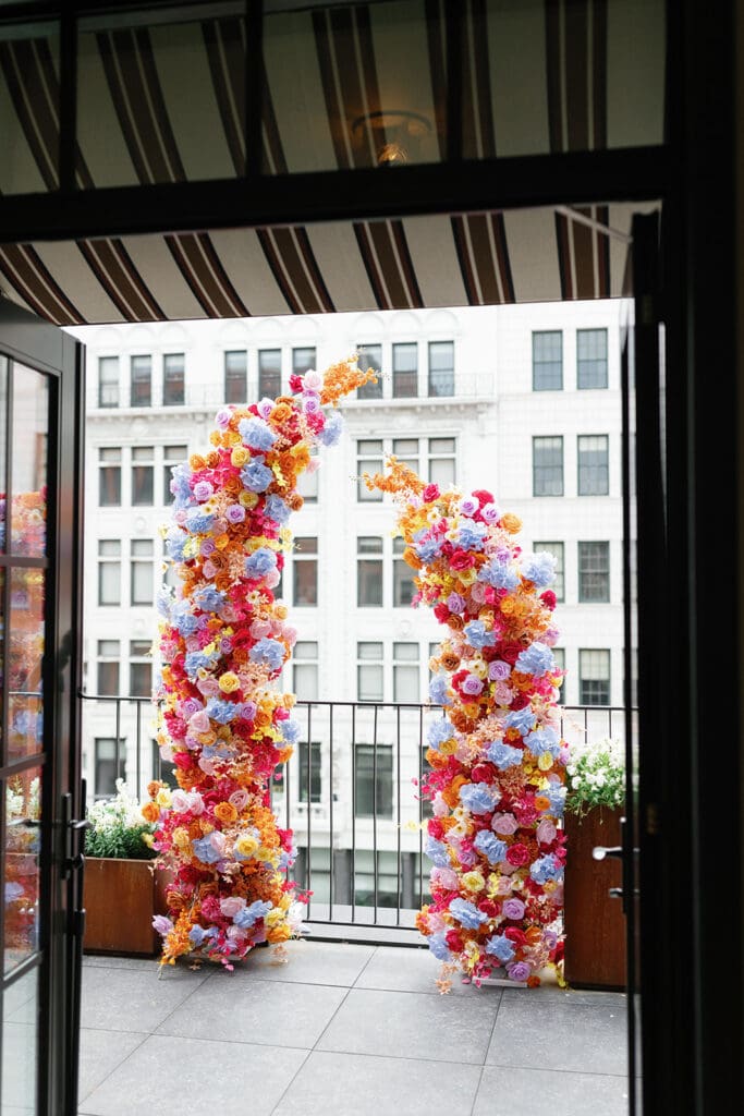 Shinola Hotel wedding ceremony captured by Mikayla Scheibe Photography