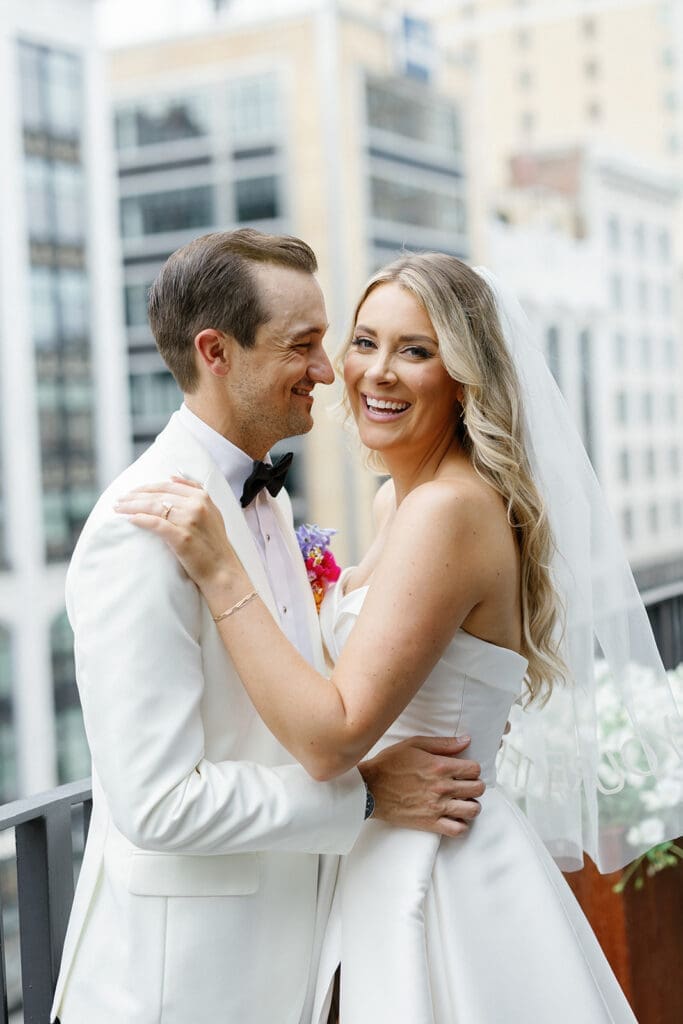 Shinola Hotel wedding ceremony captured by Mikayla Scheibe Photography